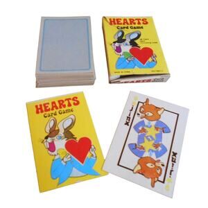 Vintage Hearts Card Game Complete Deck #9801/3 Rabbit, Bears, & Pigs